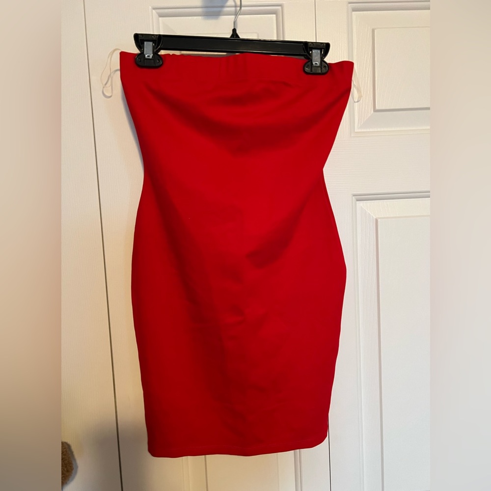 Fashion Nova Red Tube Mini Dress